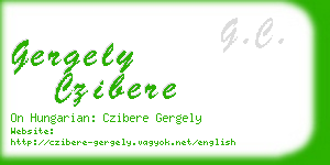 gergely czibere business card